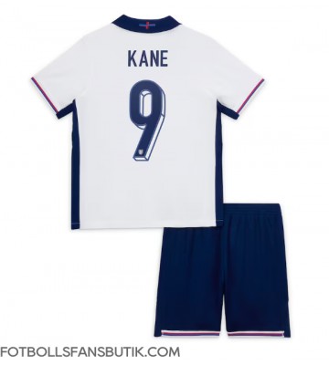 England Harry Kane #9 Replika Hemmatröja Barn EM 2024 Kortärmad (+ Korta byxor)